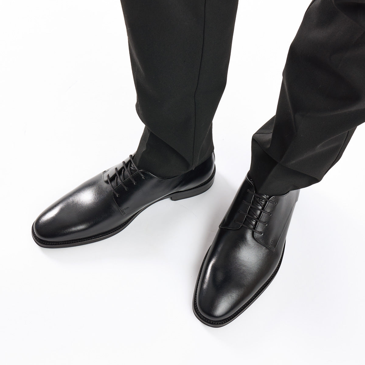 Marley Waxy Derby Shoes Black