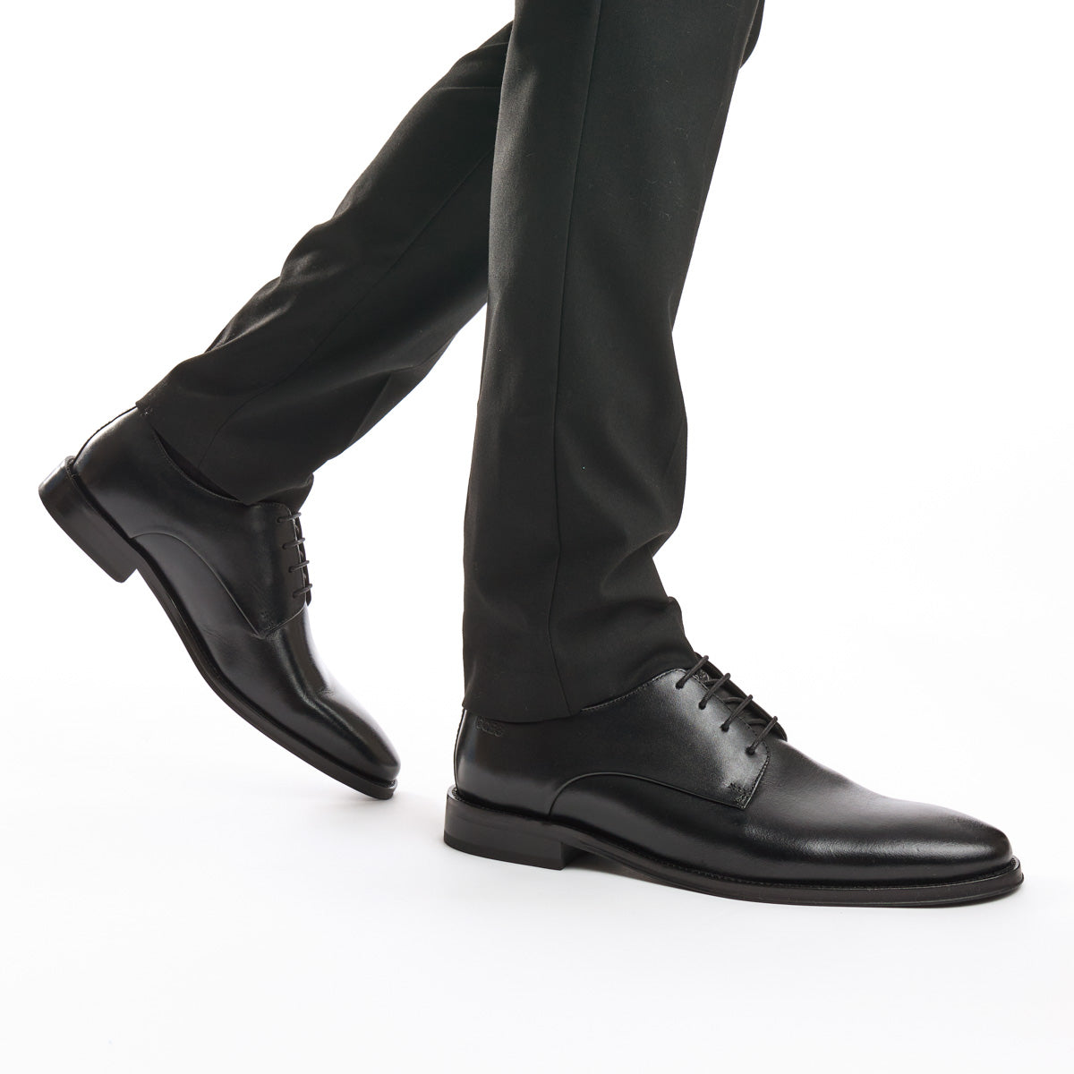 Marley Waxy Derby Shoes Black