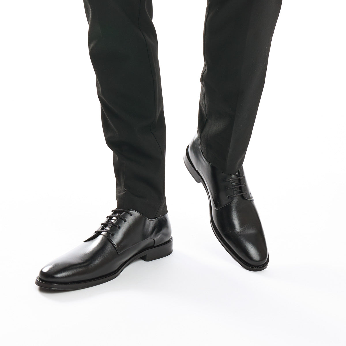 Marley Waxy Derby Shoes Black