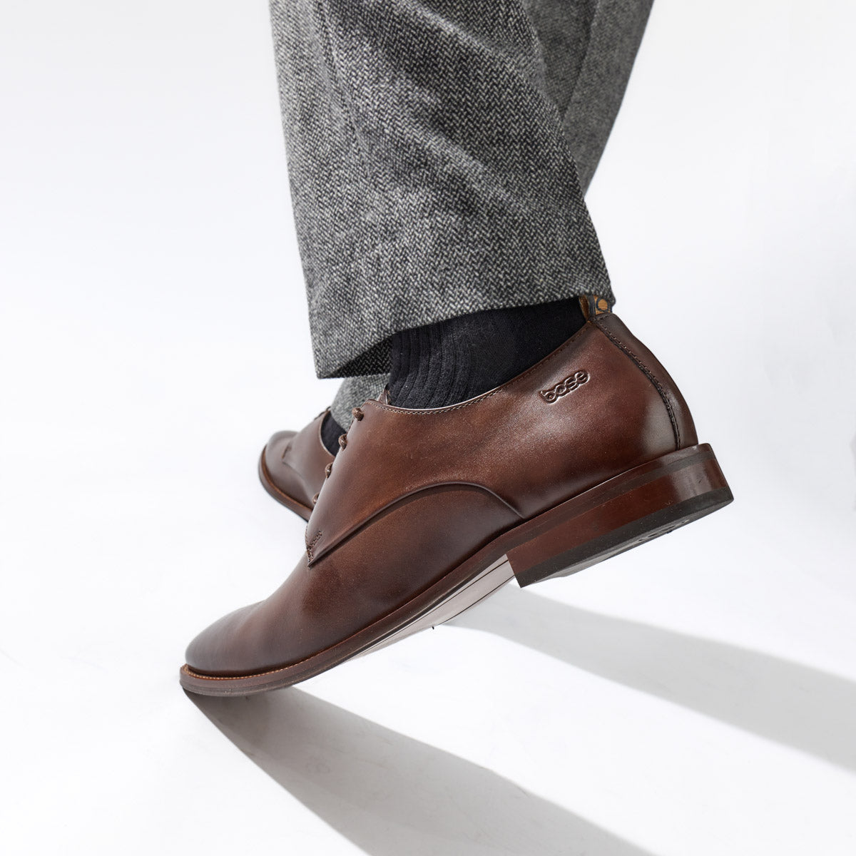 Marley Washed Derby Shoes Brown