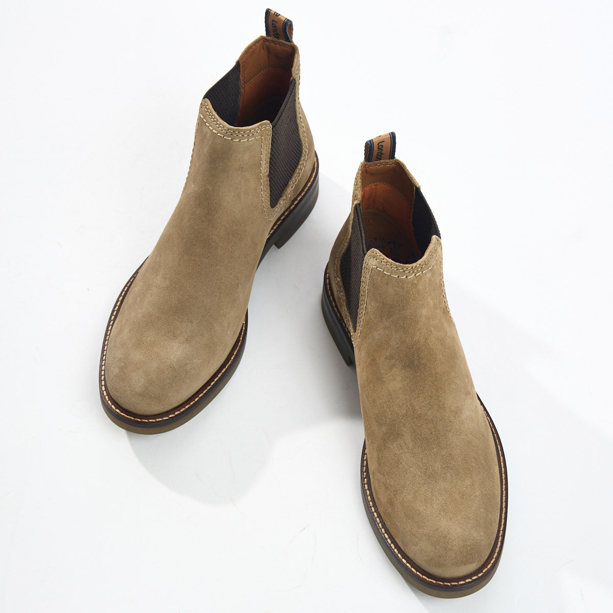 Portland Suede Chelsea Boots Sand