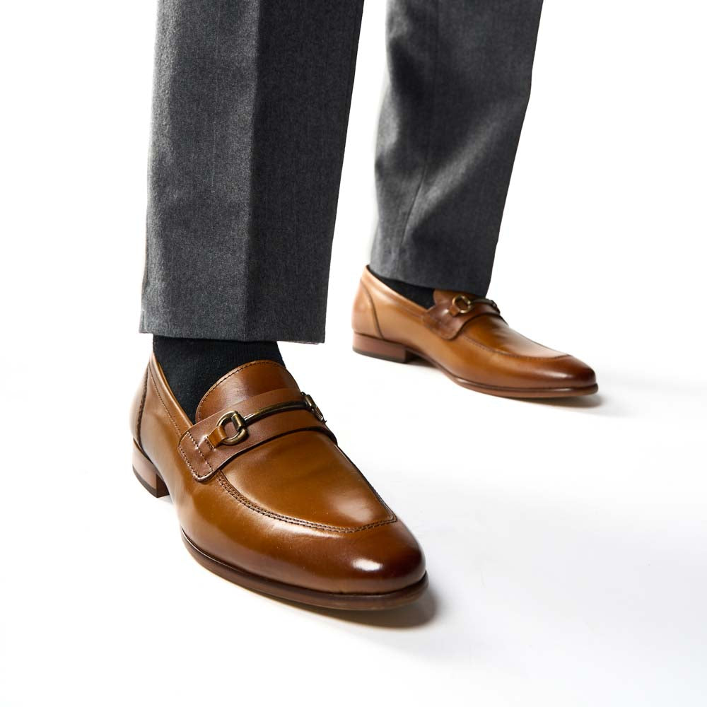 Russo Waxy Loafers Tan