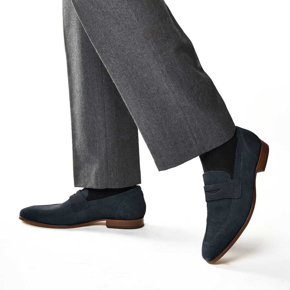 Bruno Suede Loafers Navy