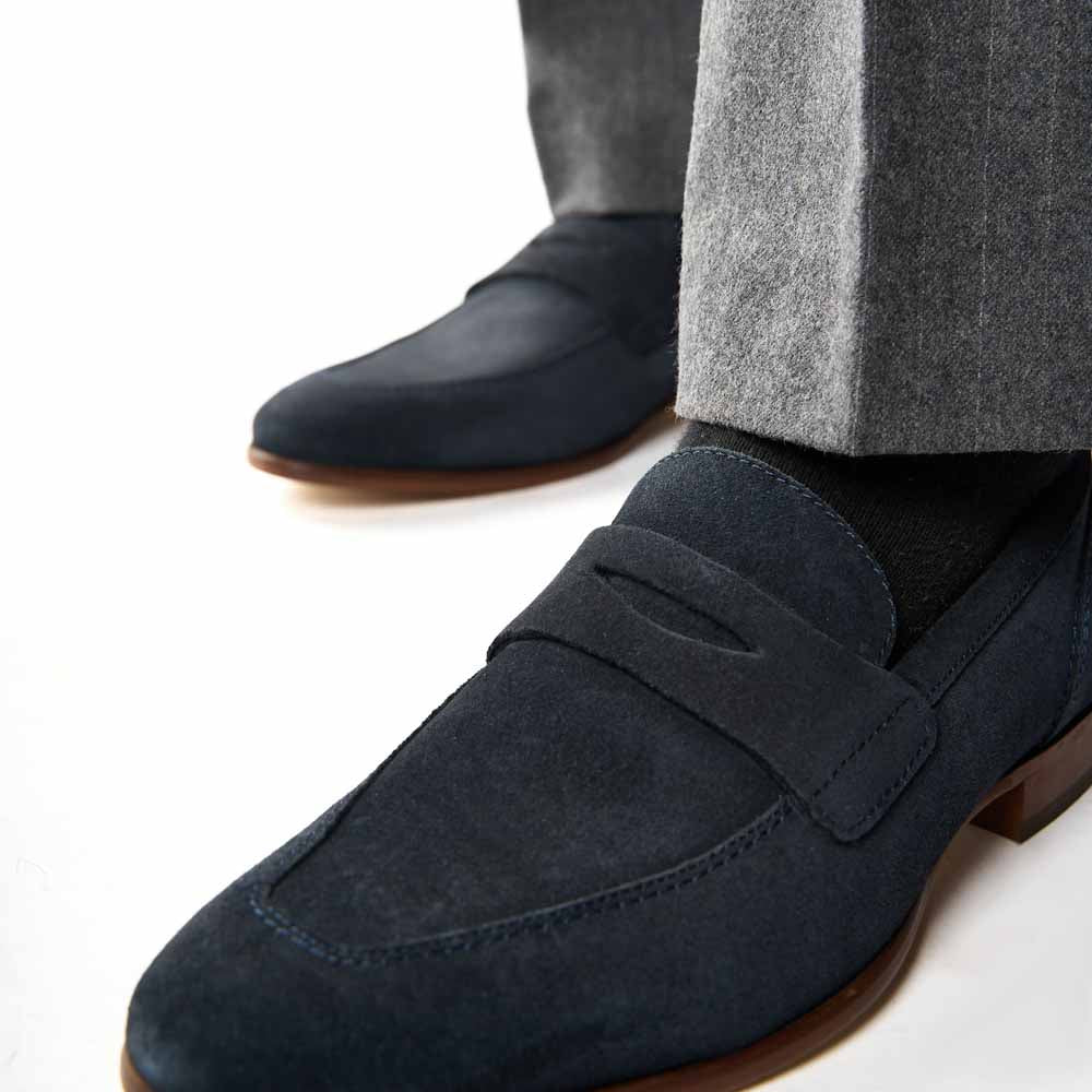 Bruno Suede Loafers Navy