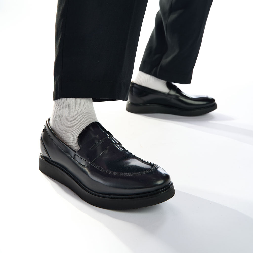 Sid Hi Shine Loafers Black
