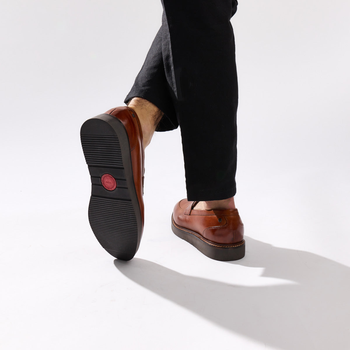 Sid Washed Loafers Tan