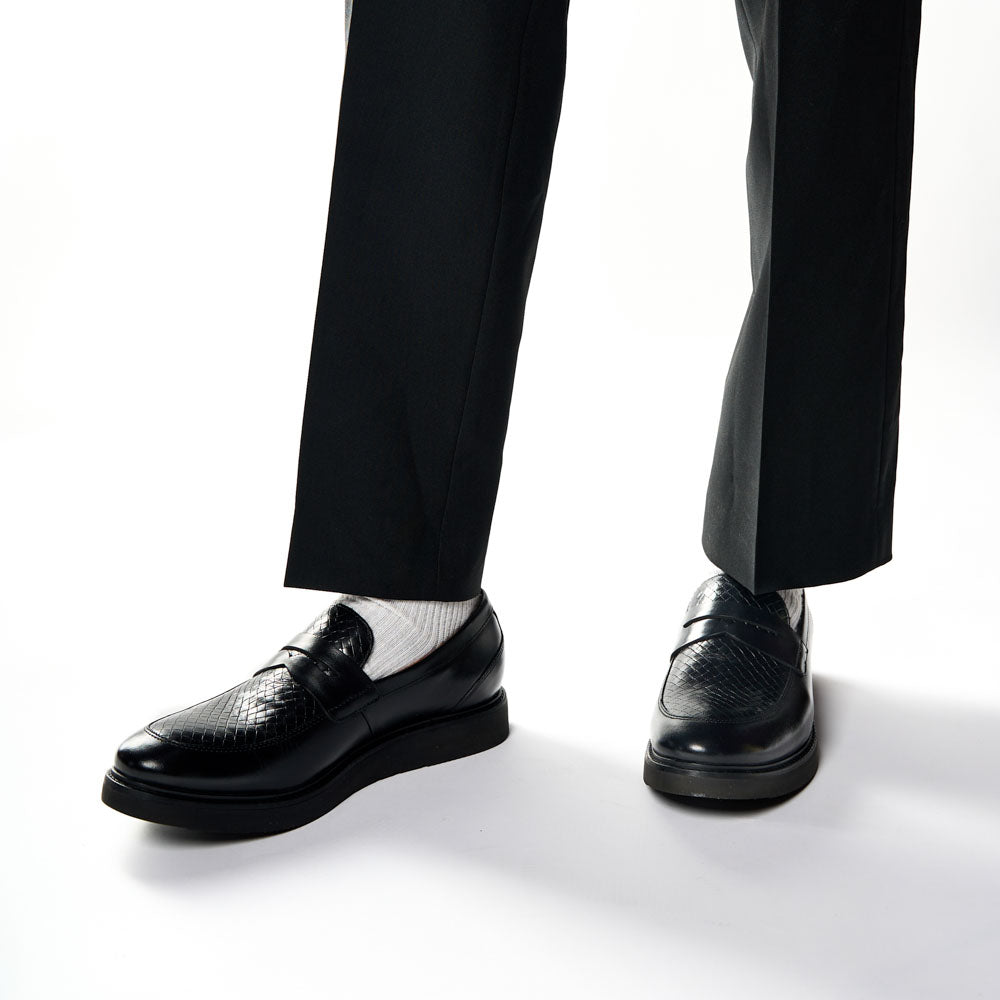 Sid Emboss Loafers Black
