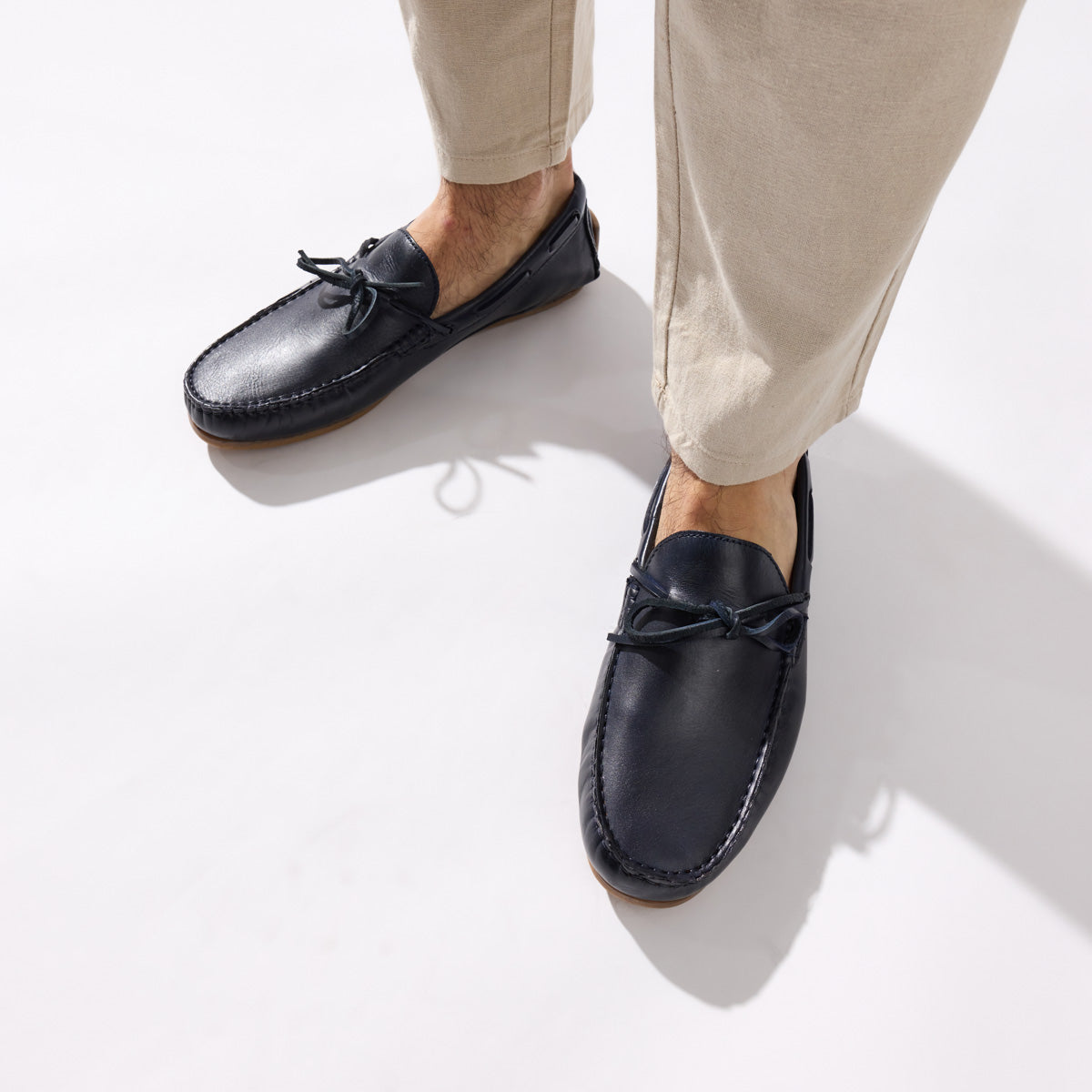 Brooks Washed Loafers Navy