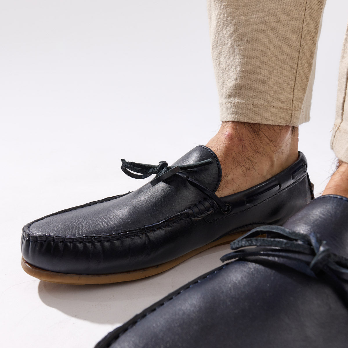 Brooks Washed Loafers Navy