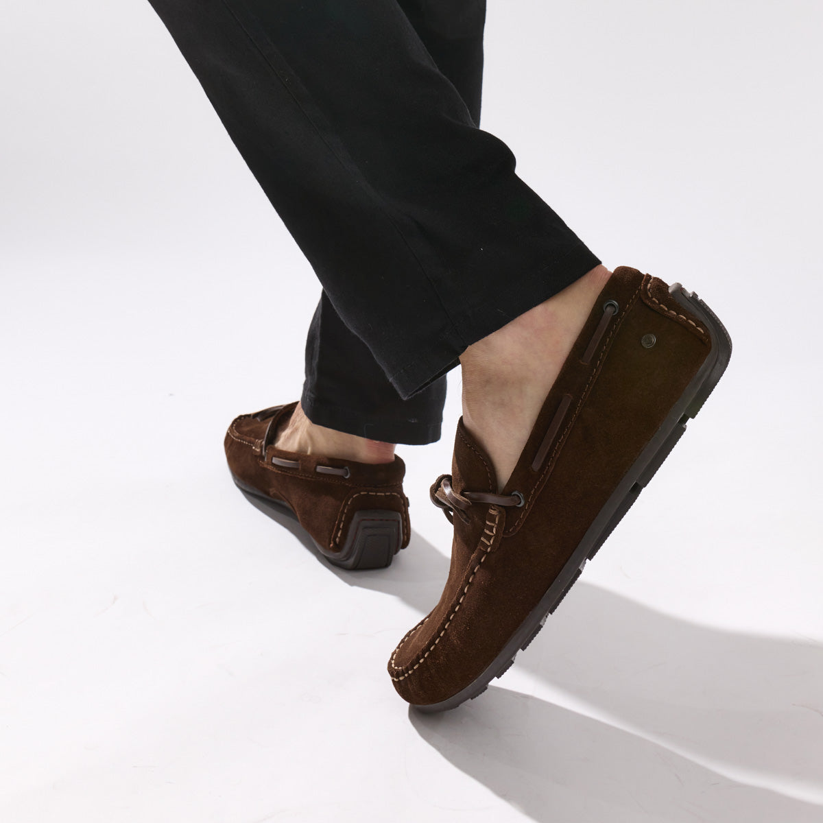 Brooks Suede Loafers Brown