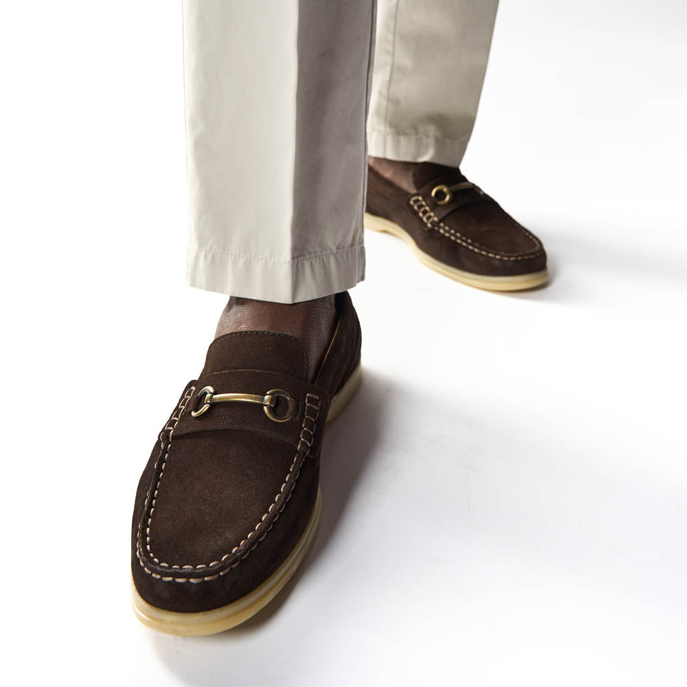 Snapper Suede Loafers Brown