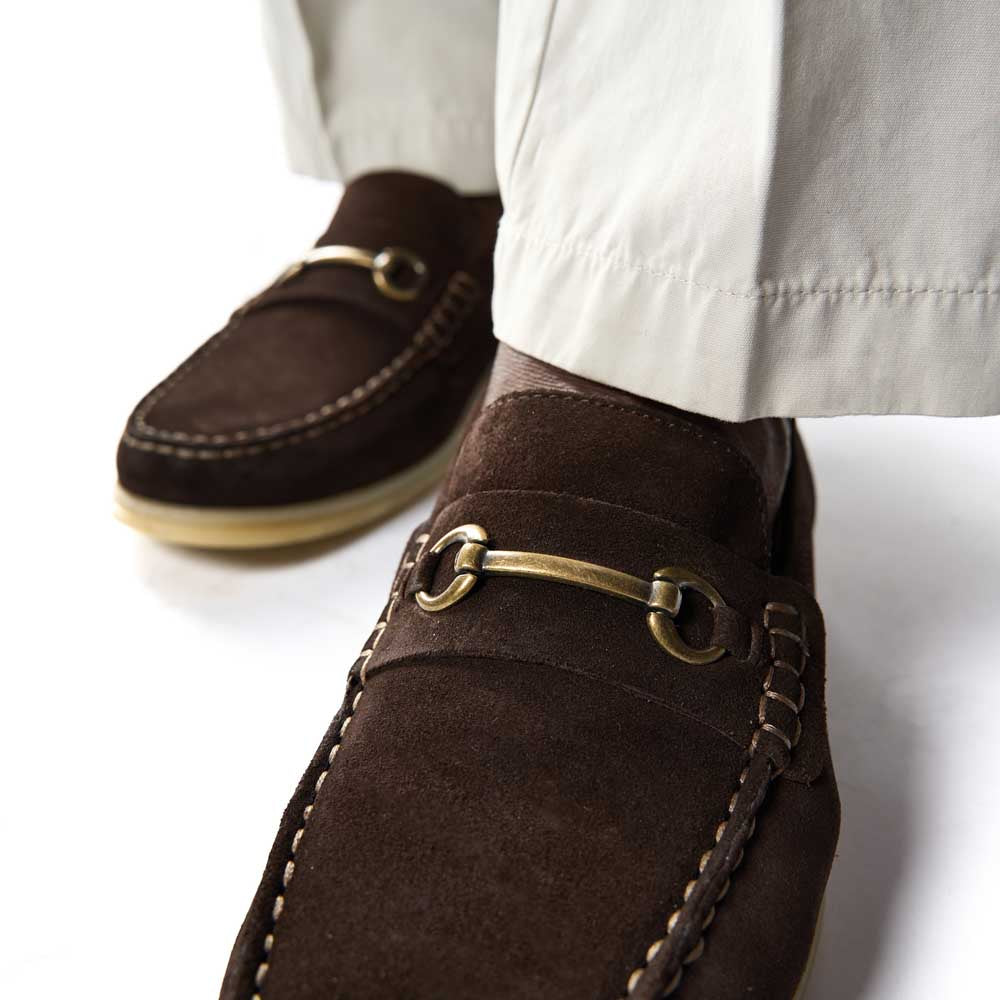 Snapper Suede Loafers Brown