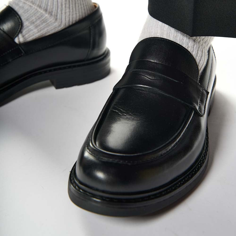 Ivey Burnished Loafers Black