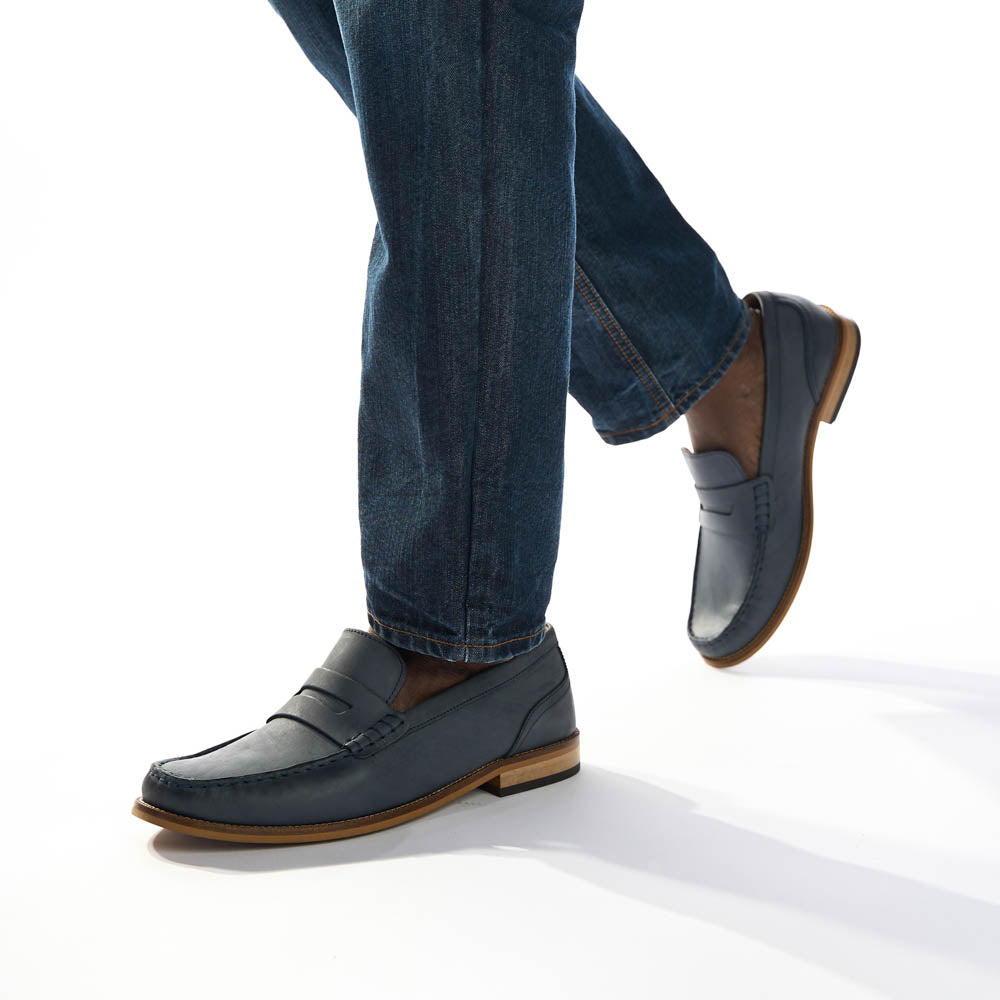 Garfield Nubuck Loafers Navy