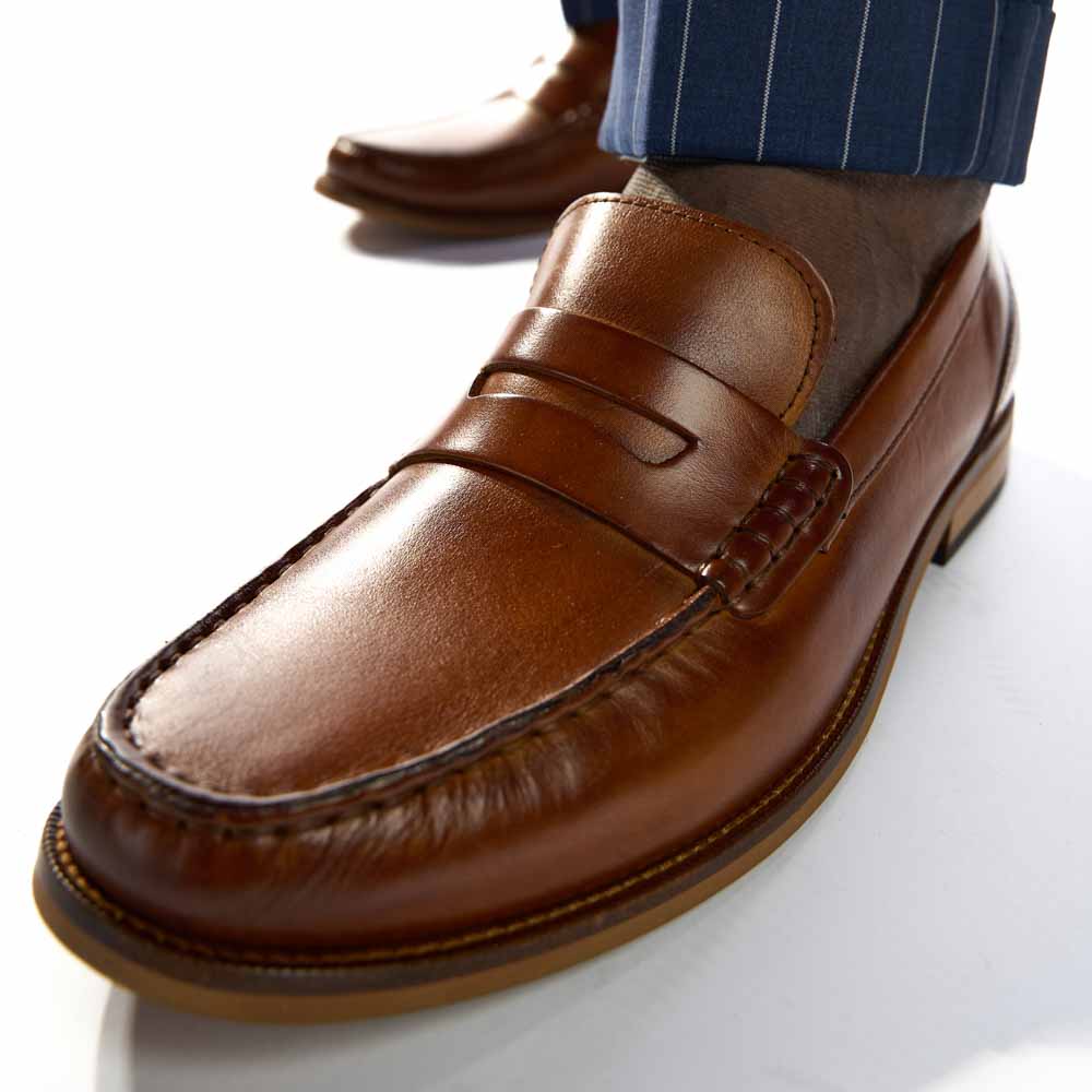 Garfield Washed Loafers Tan