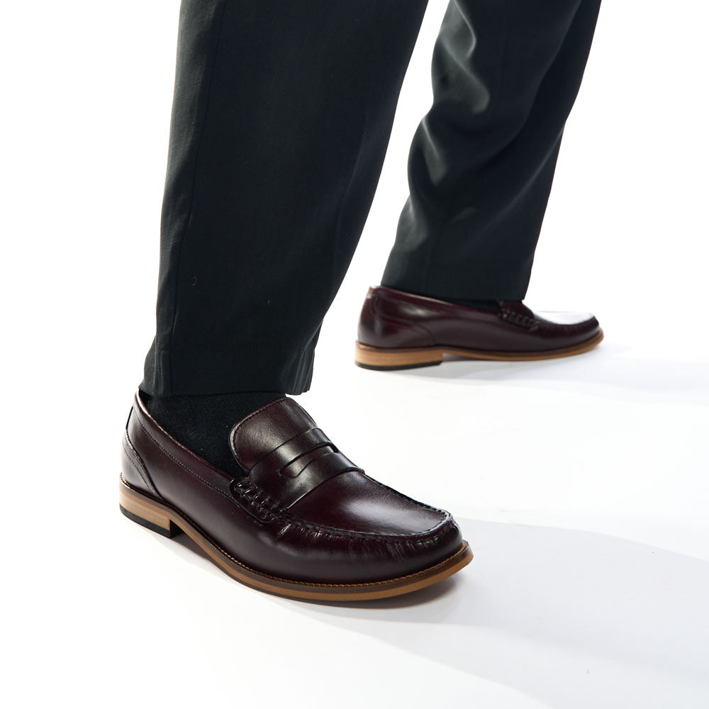 Garfield Washed Loafers Bordo