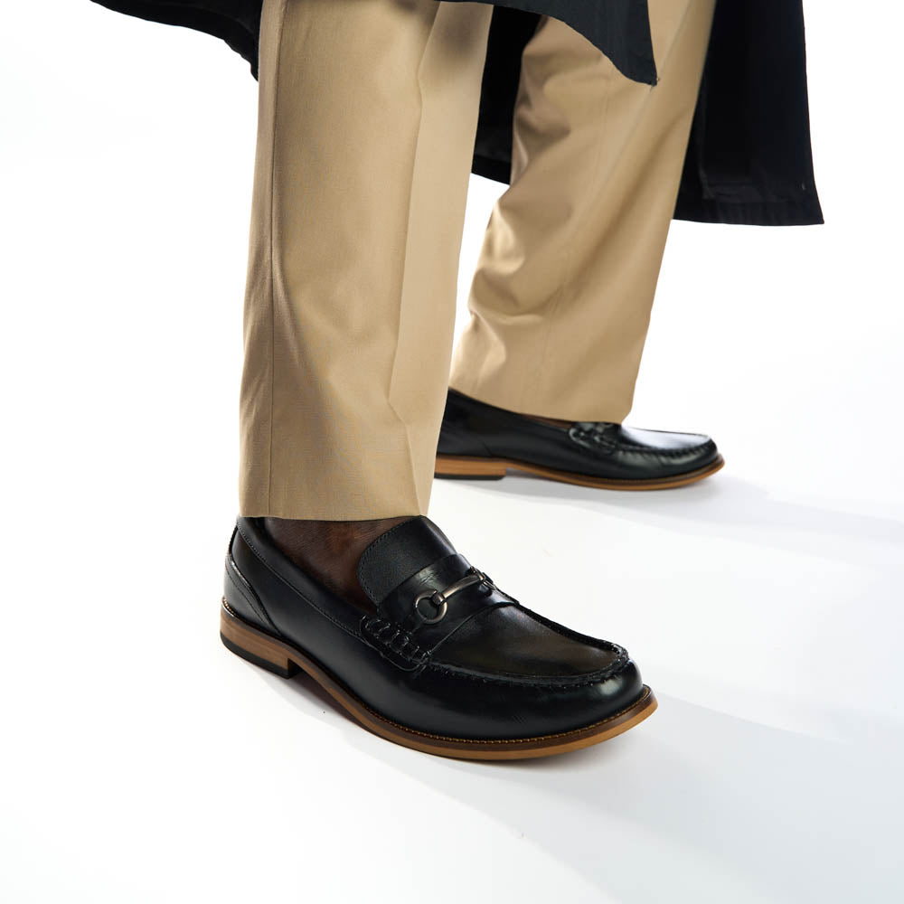 Madison Washed Loafers Black