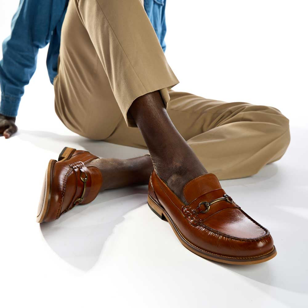 Madison Washed Loafers Tan