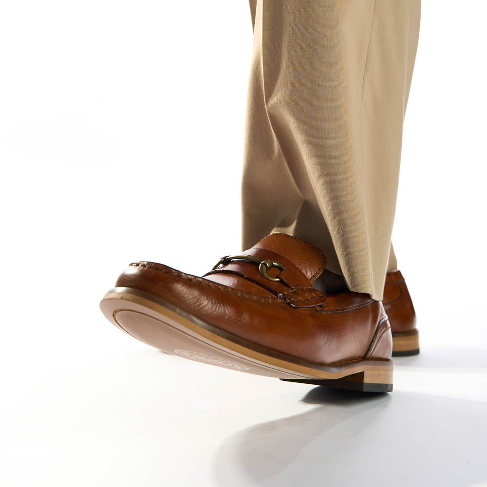 Madison Washed Loafers Tan