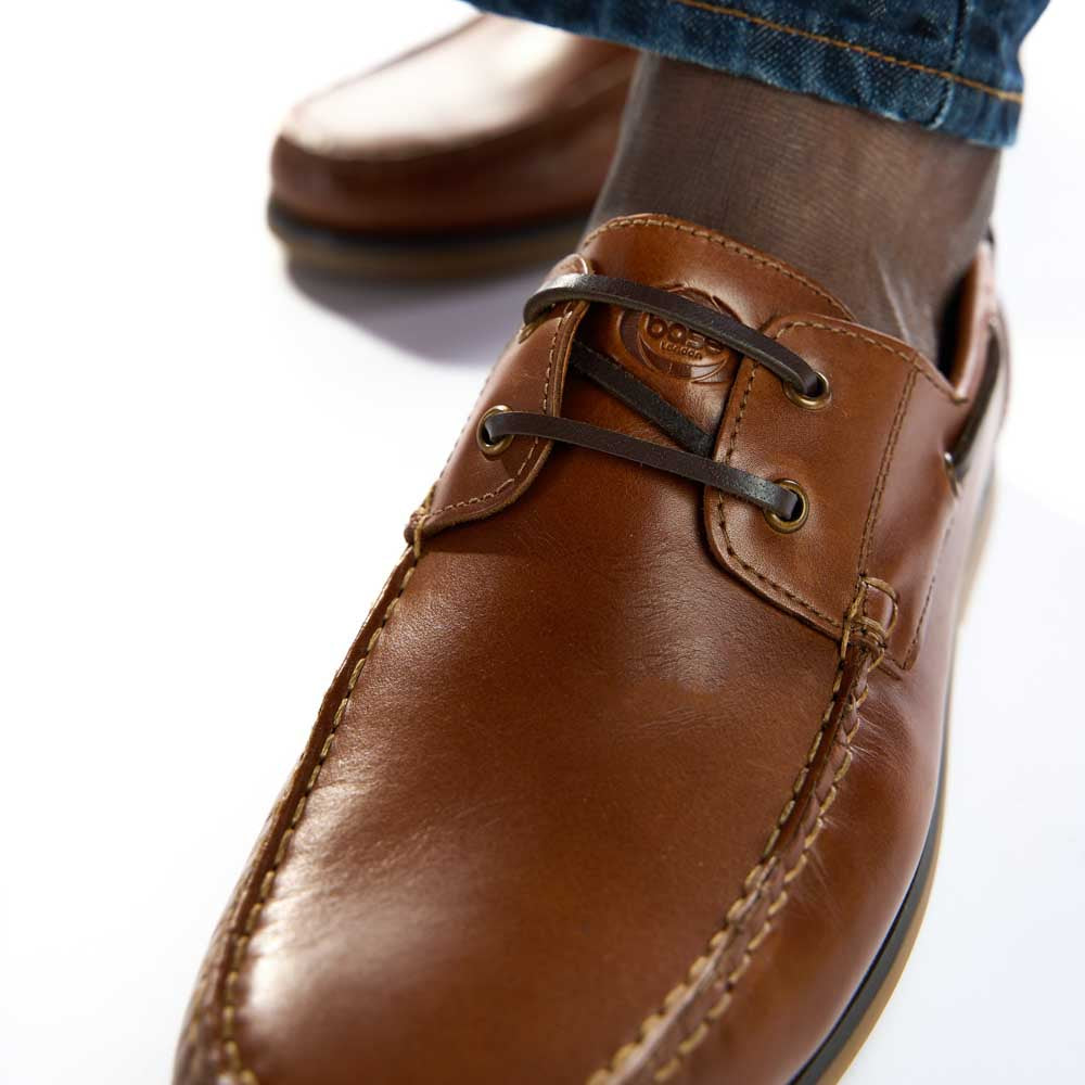 Stern Oil Pull Up Boat Shoes Tan