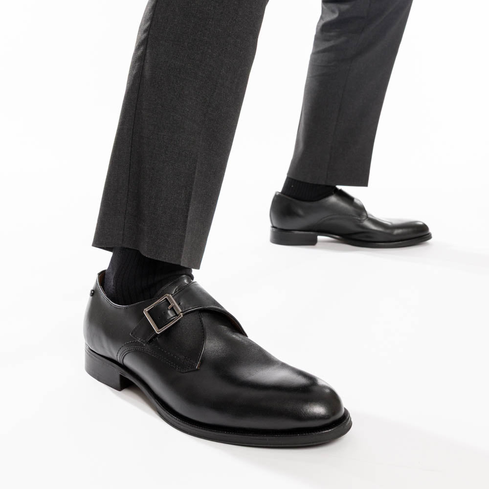 Faraday Waxy Monk Strap Black