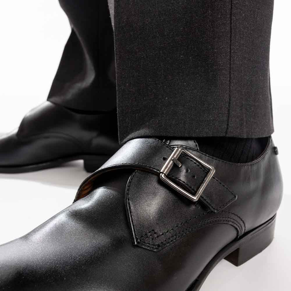 Faraday Waxy Monk Strap Black