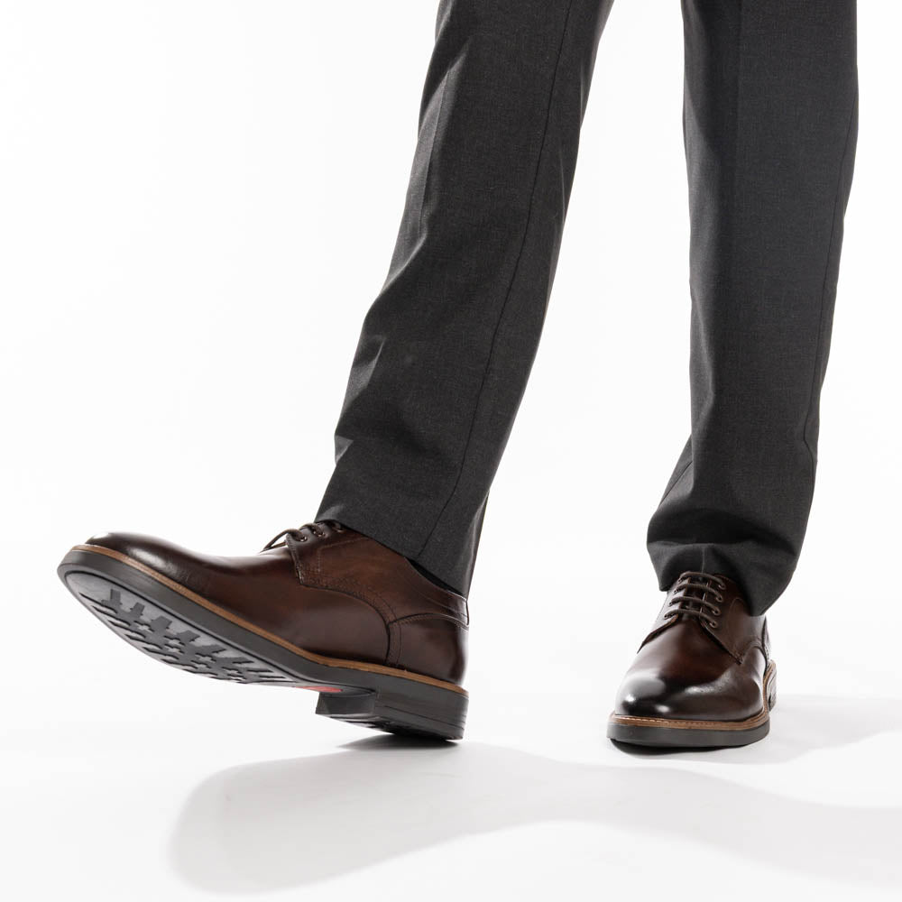 Durham Washed Derby Shoes Brown