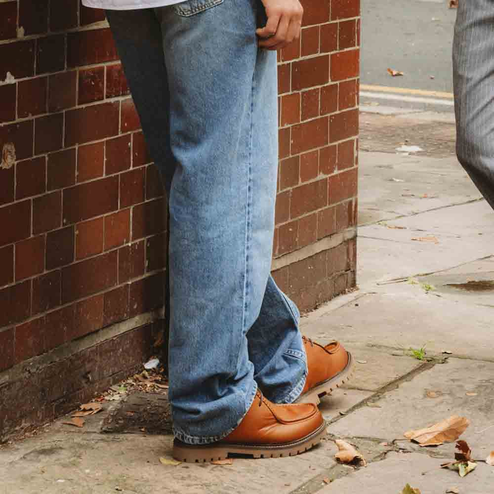 Karbon Moc Toe Shoes Tan