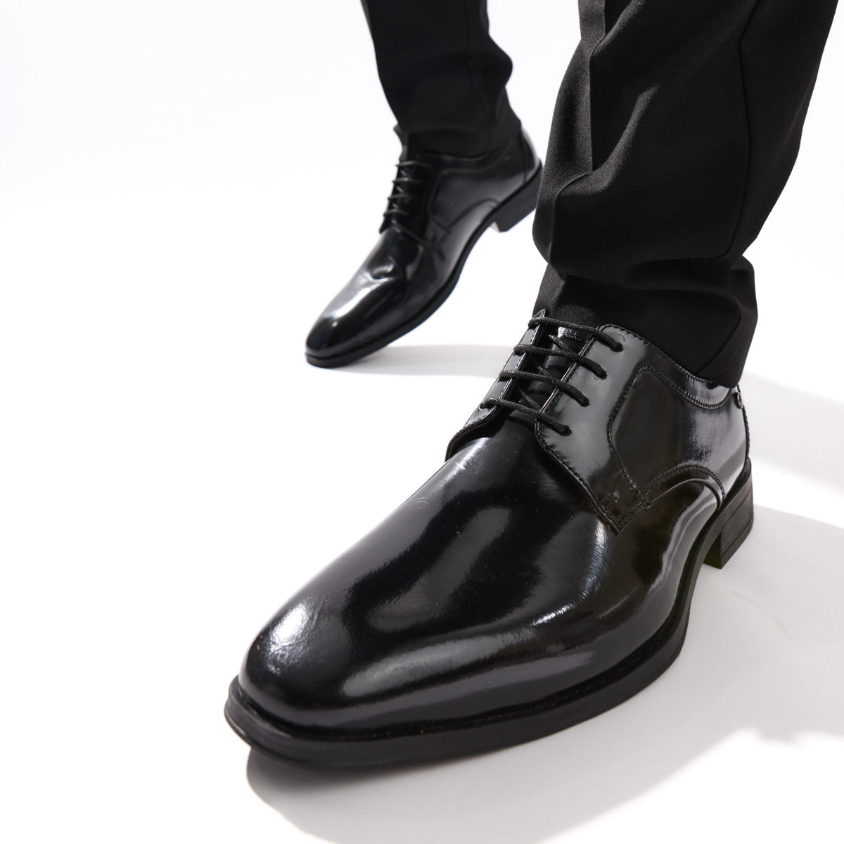 Dome Hi Shine Derby Shoes Black