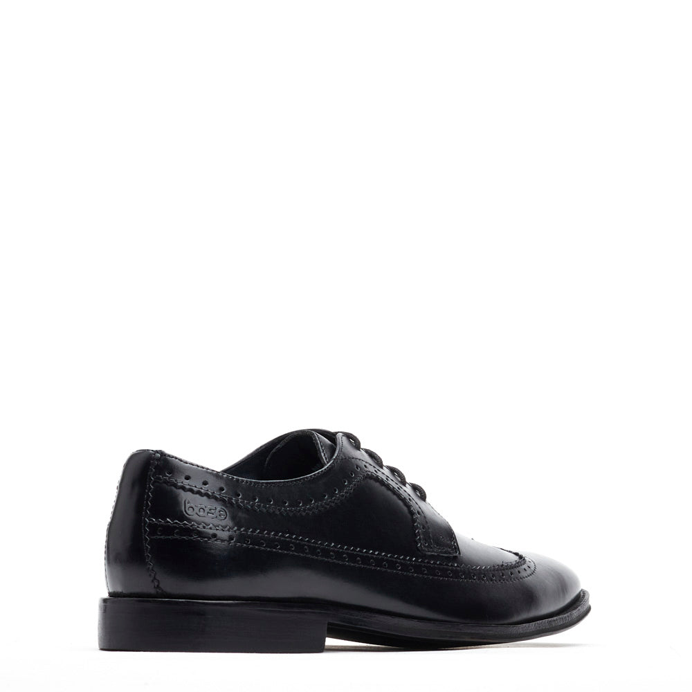 Havisham Waxy Brogue Shoes Black