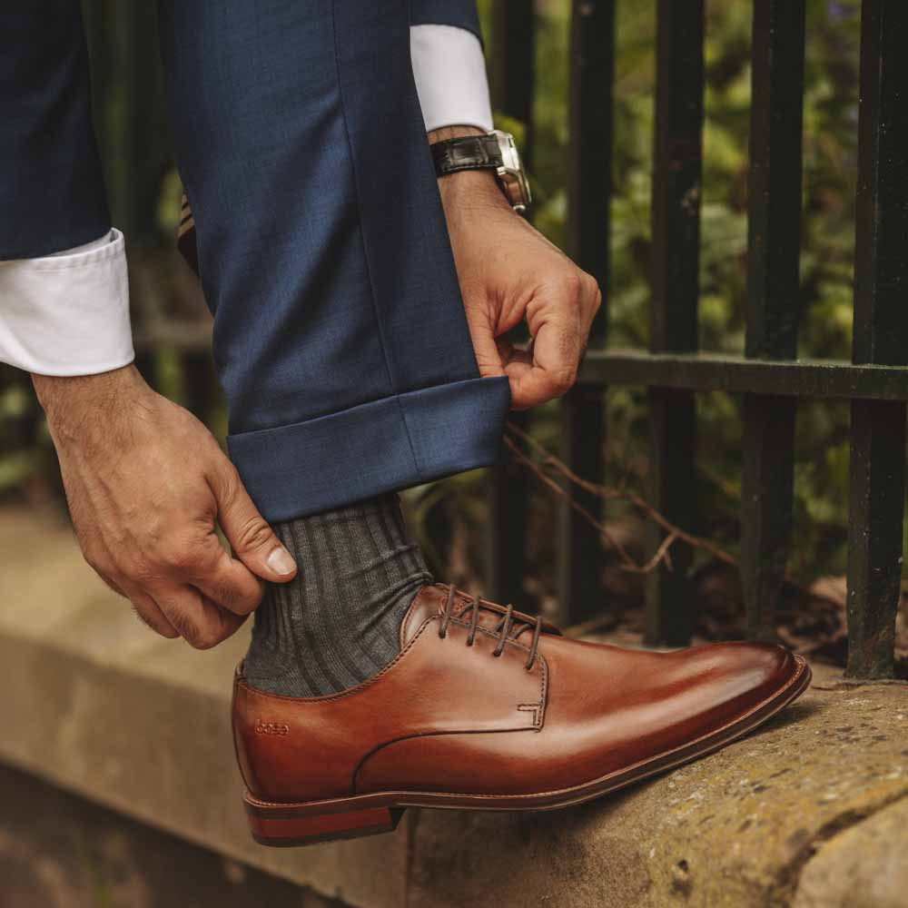 Marley Washed Derby Shoes Tan