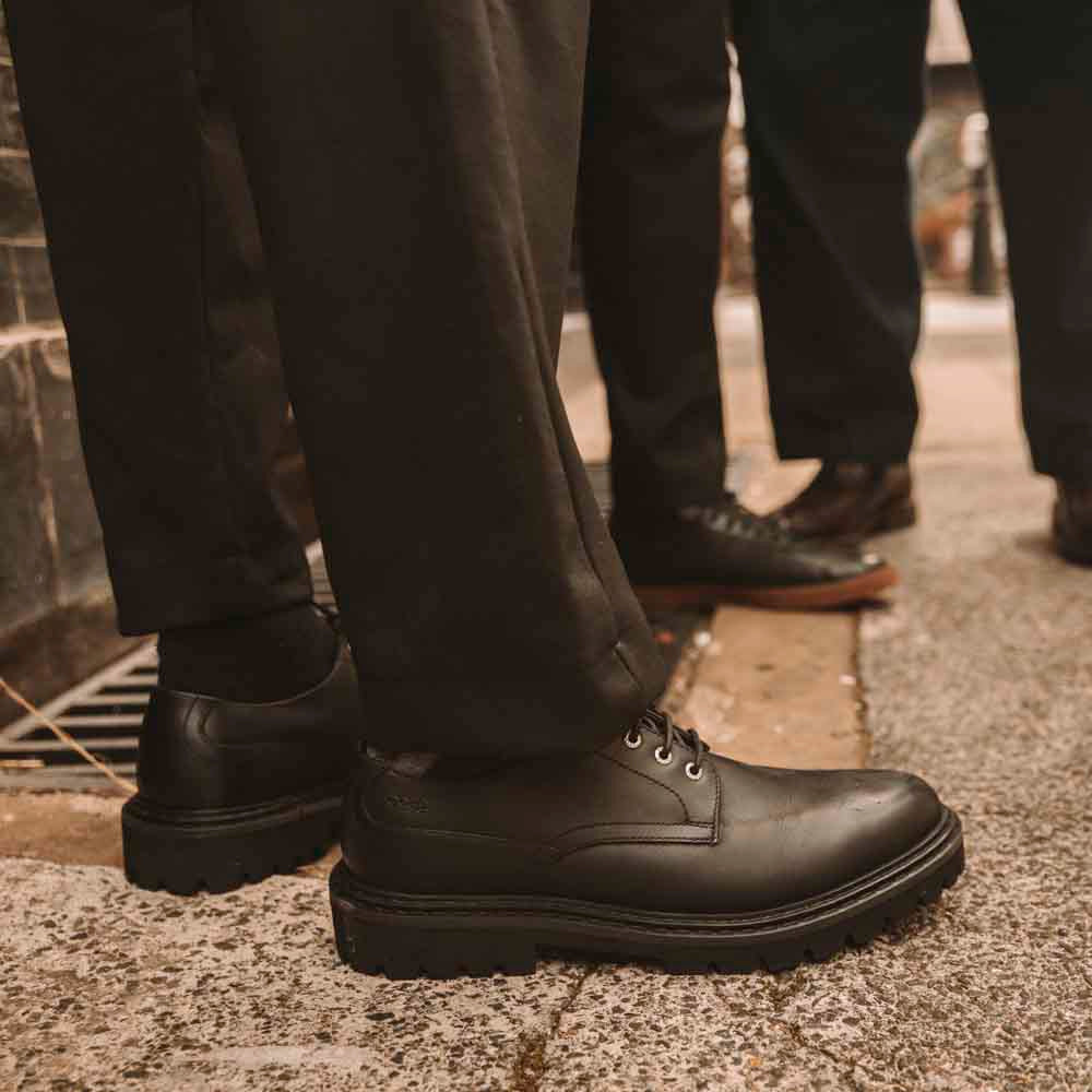 Wick Pull Up Derby Shoes Black