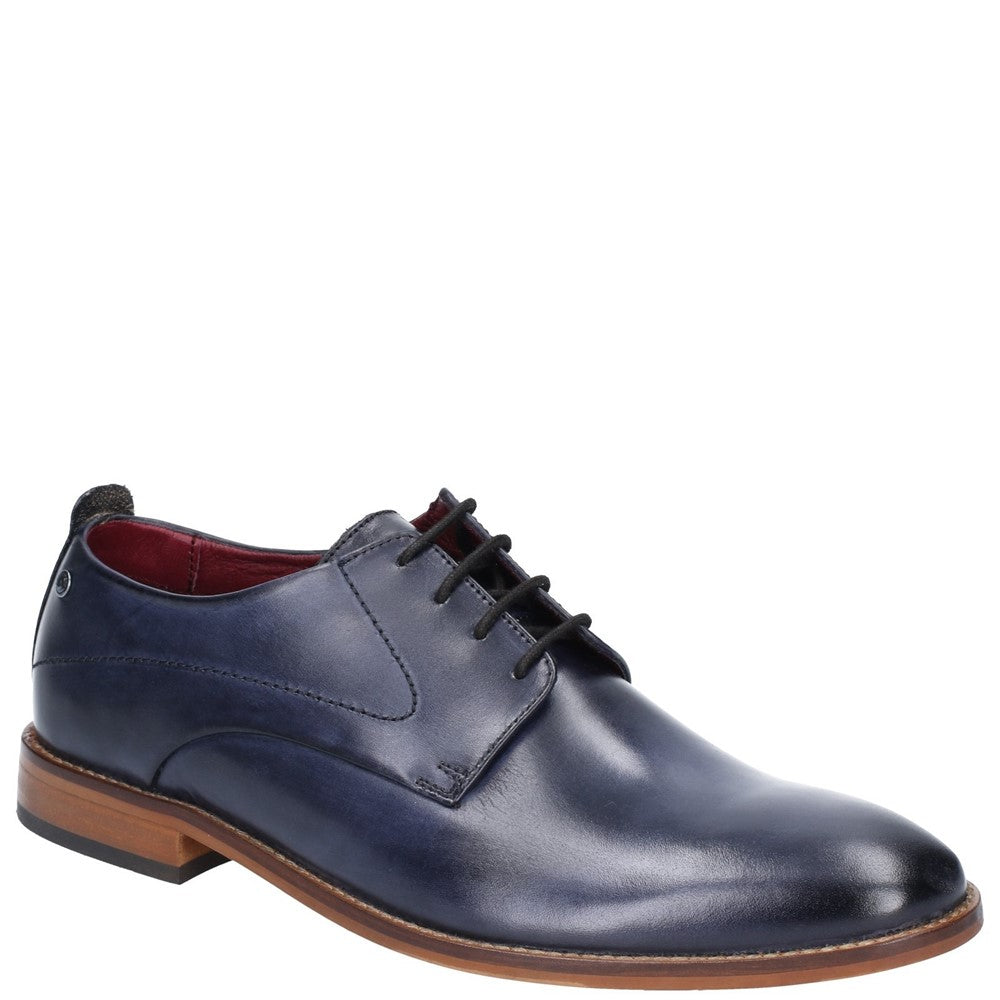 Script Washed Derby Shoes Navy