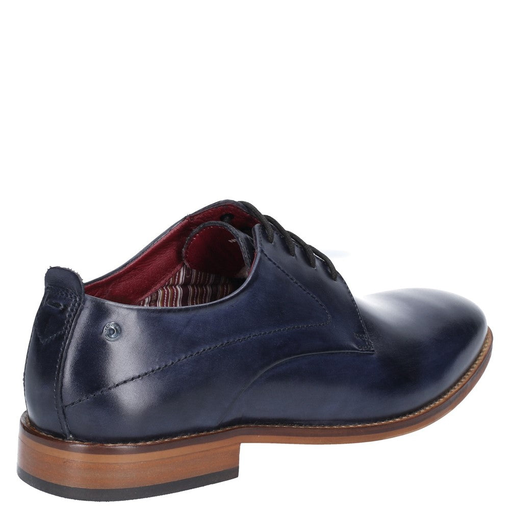 Script Washed Derby Shoes Navy
