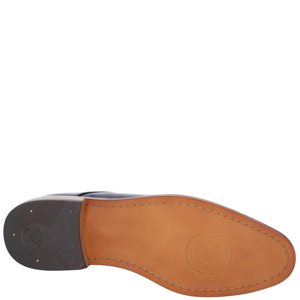 Script Washed Derby Shoes Navy