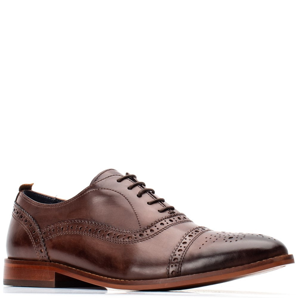 Cast Oxford Brogue Shoes Brown
