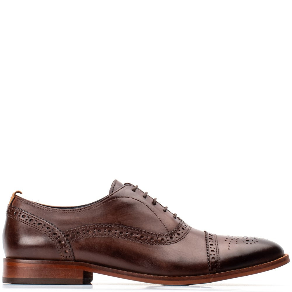Cast Oxford Brogue Shoes Brown