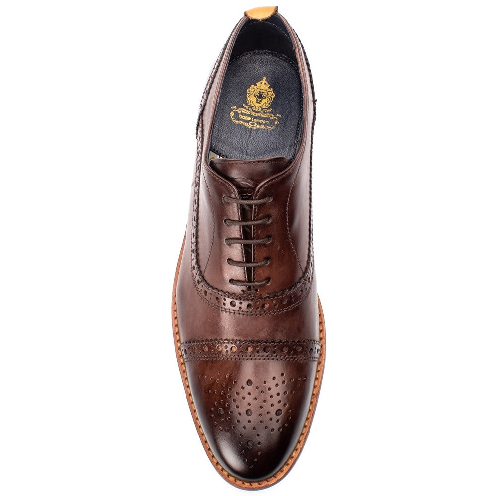 Cast Oxford Brogue Shoes Brown