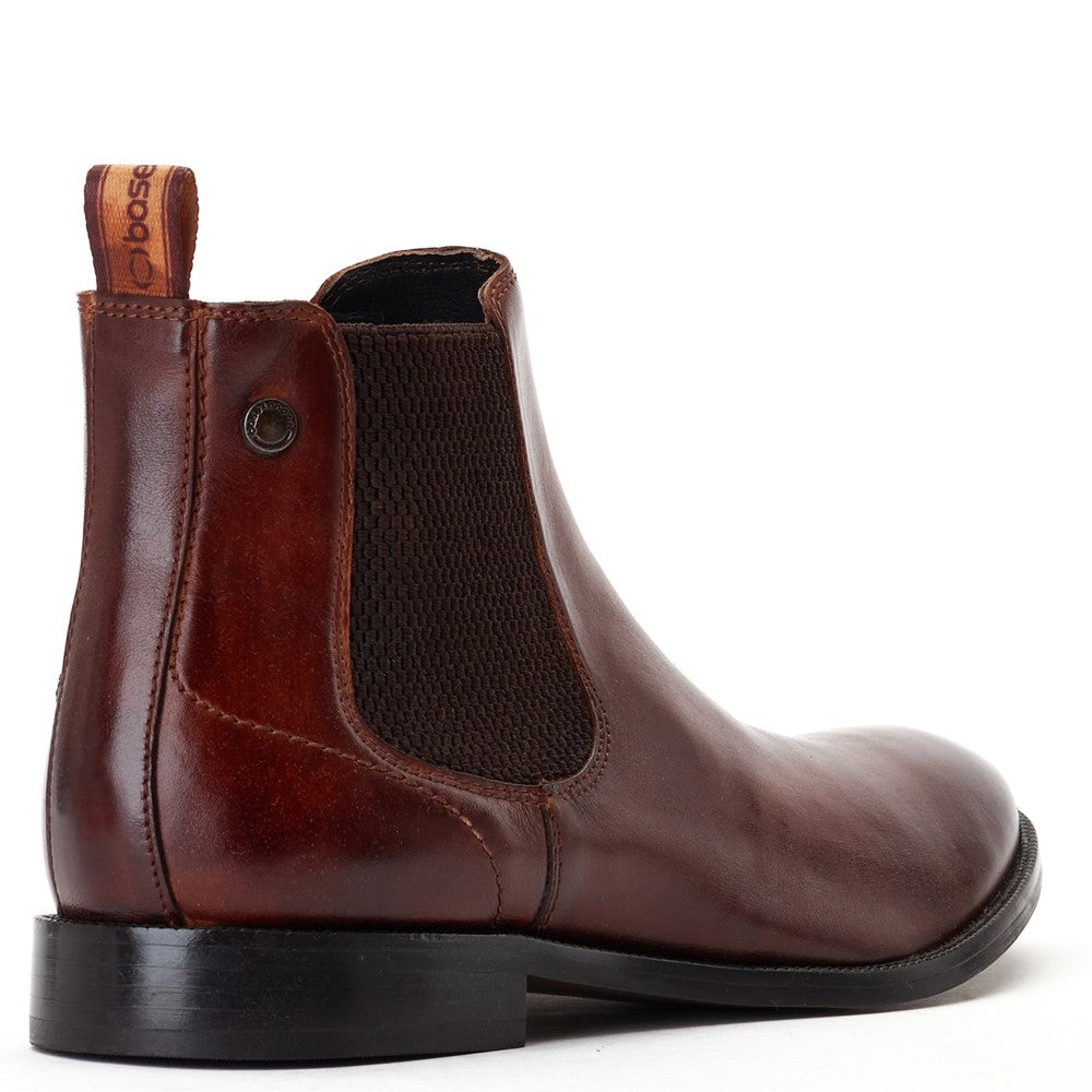 Carson Burnished Chelsea Boots Tan