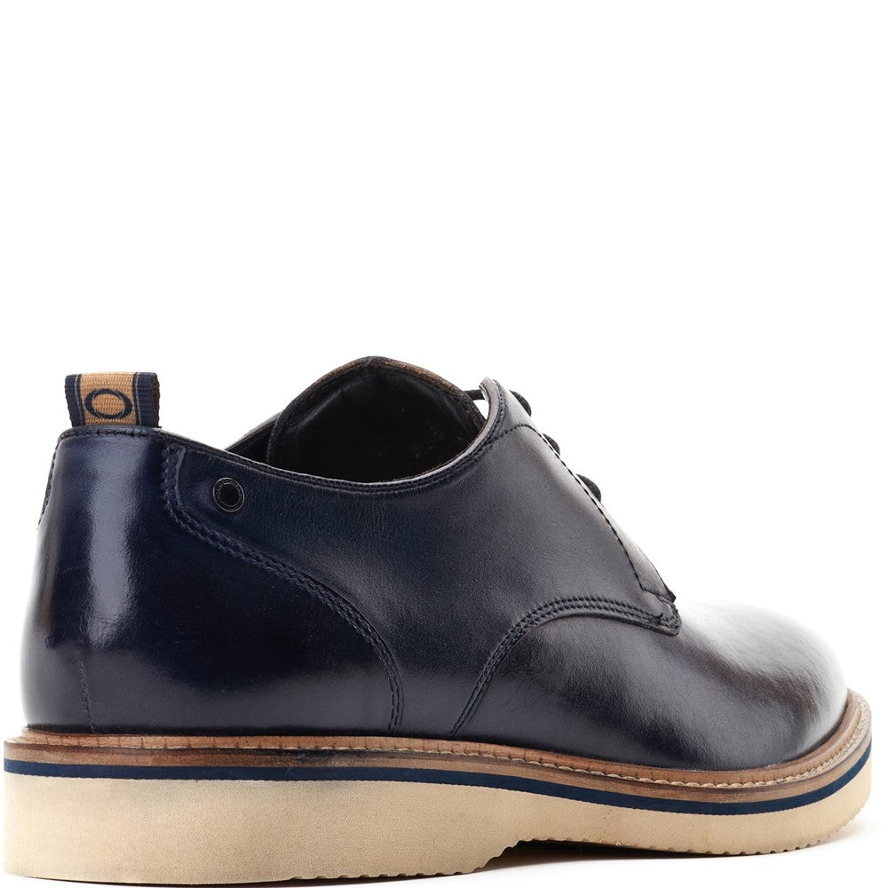 Woody Washed Derby Shoes Navy