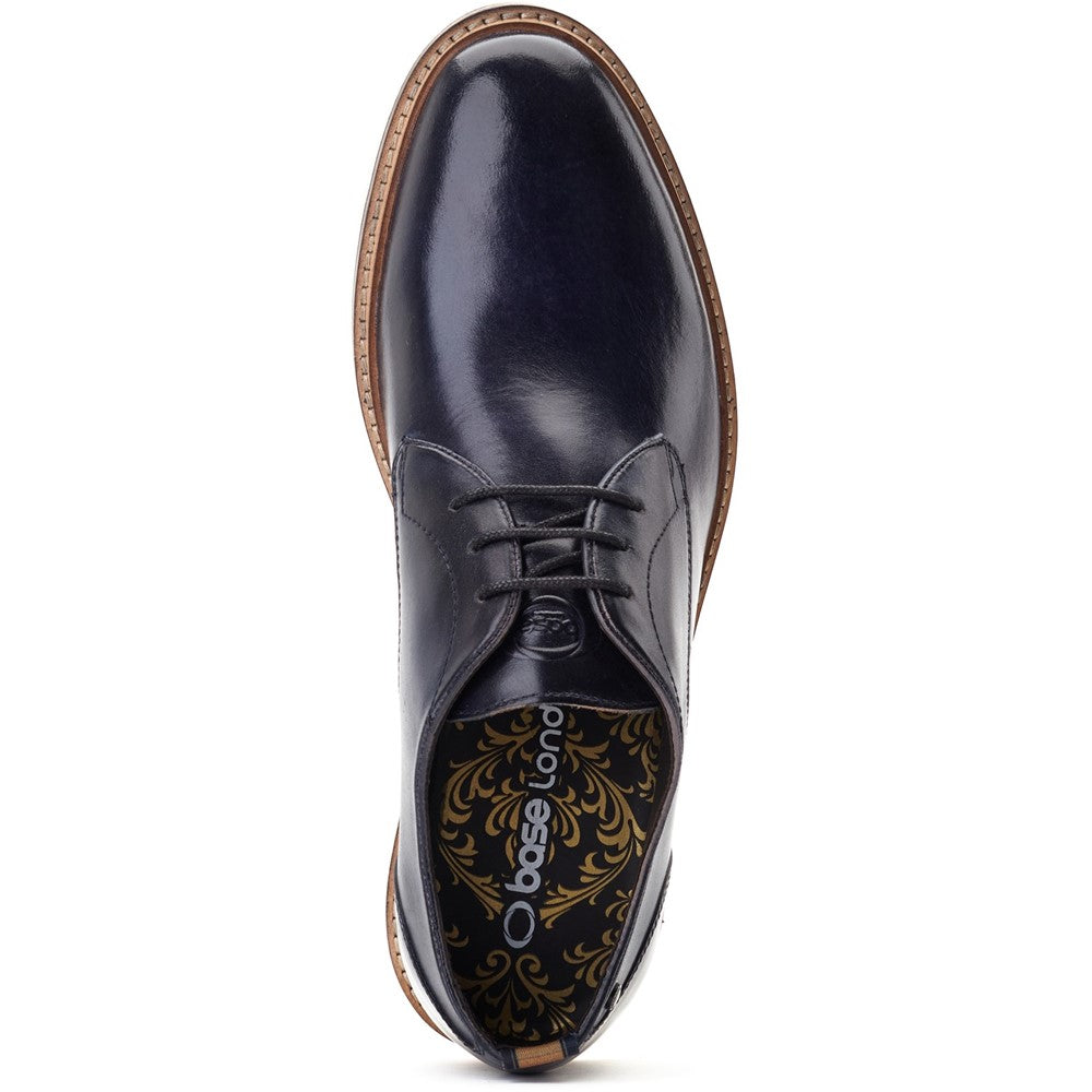 Woody Washed Derby Shoes Navy
