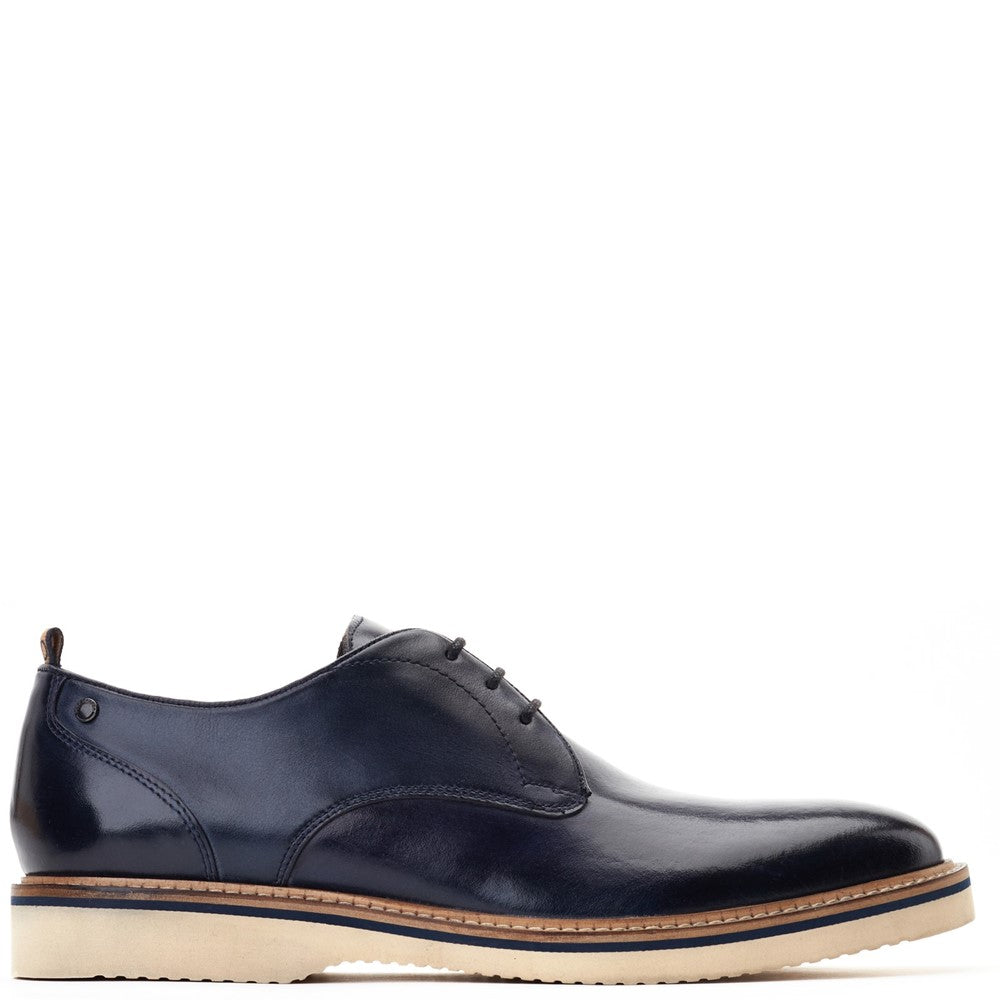 Woody Washed Derby Shoes Navy