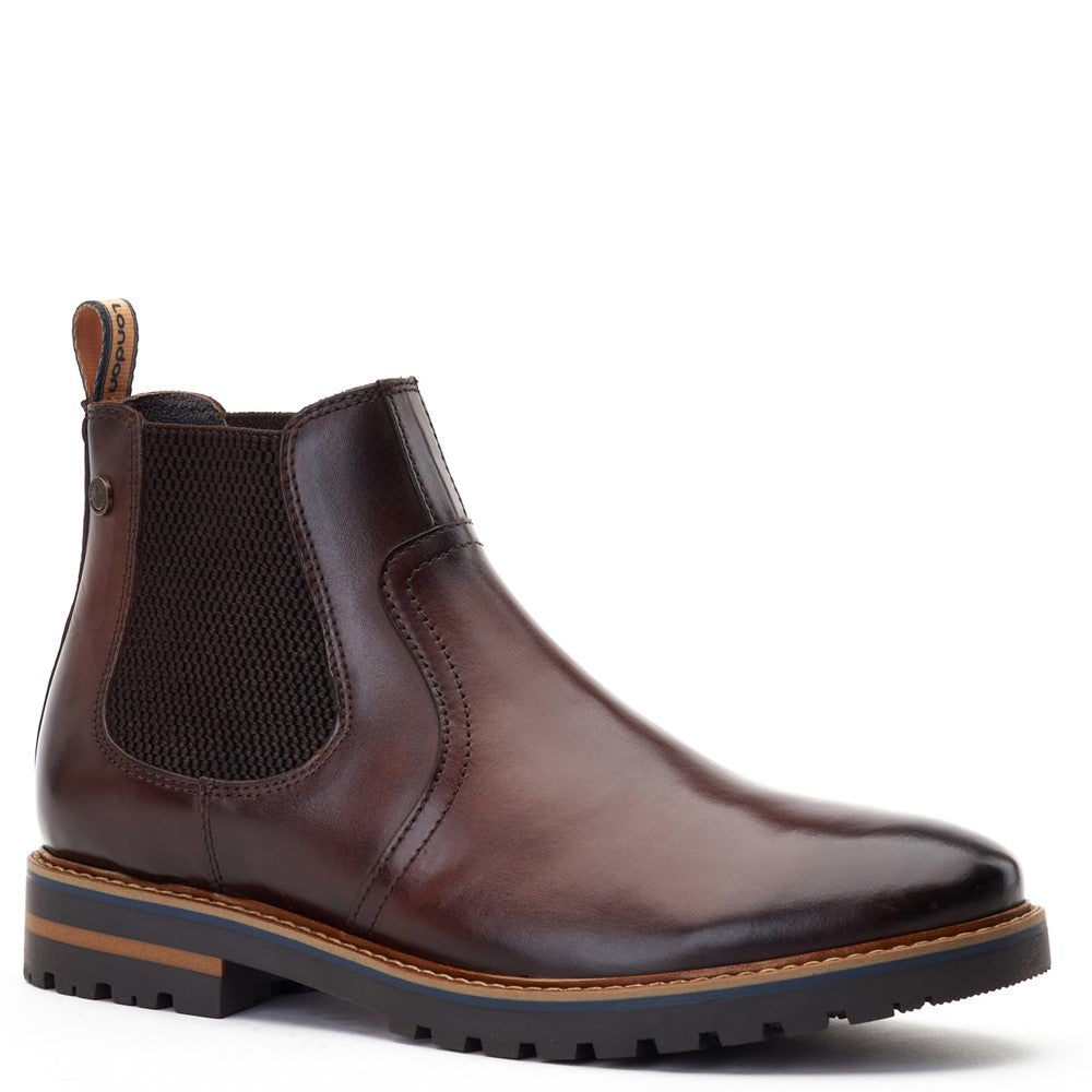 Cutler Washed Chelsea Boots Brown