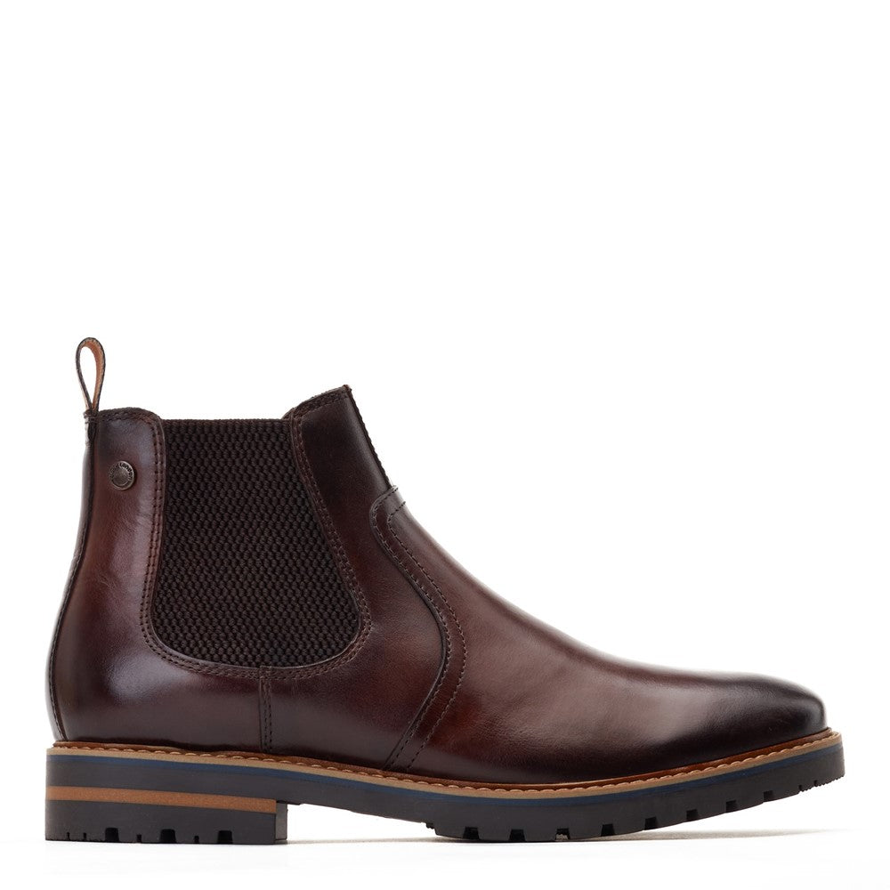 Cutler Washed Chelsea Boots Brown