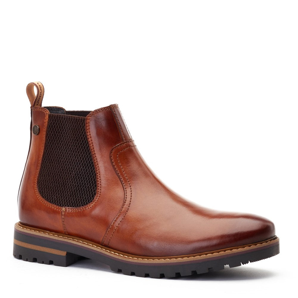 Cutler Washed Chelsea Boots Tan