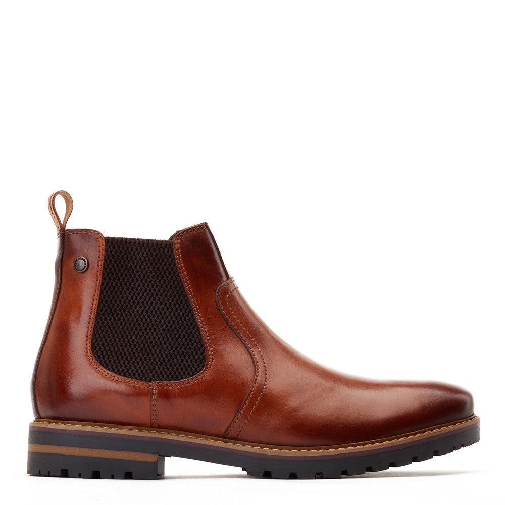 Cutler Washed Chelsea Boots Tan