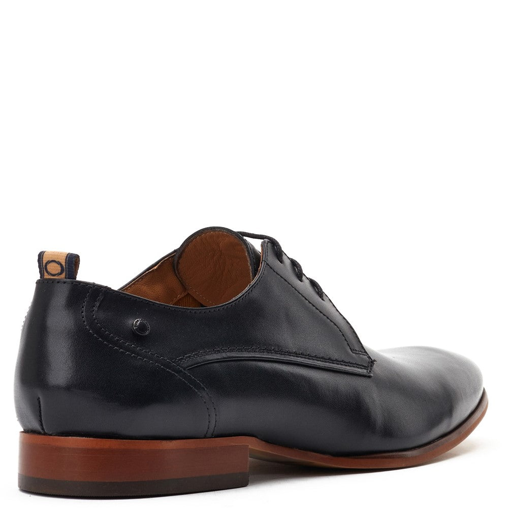 Gambino Waxy Derby Shoes Black