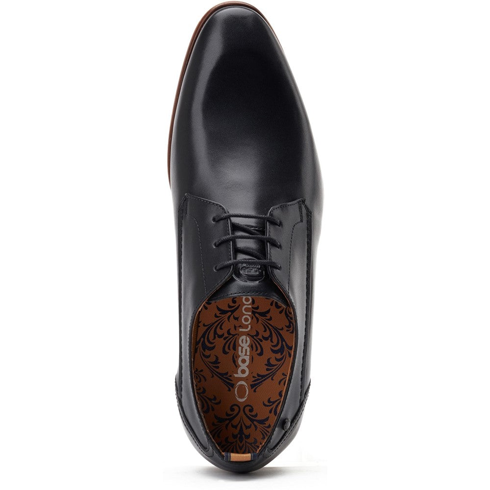 Gambino Waxy Derby Shoes Black