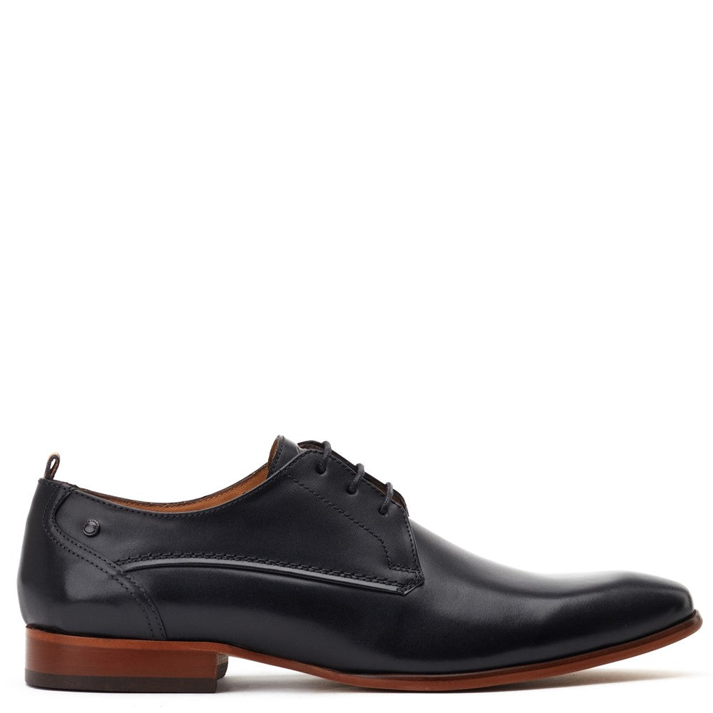 Gambino Waxy Derby Shoes Black