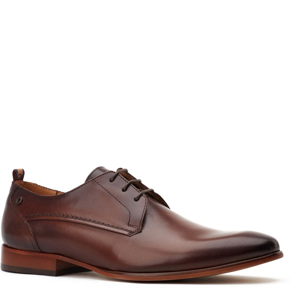 Gambino Waxy Derby Shoes Brown